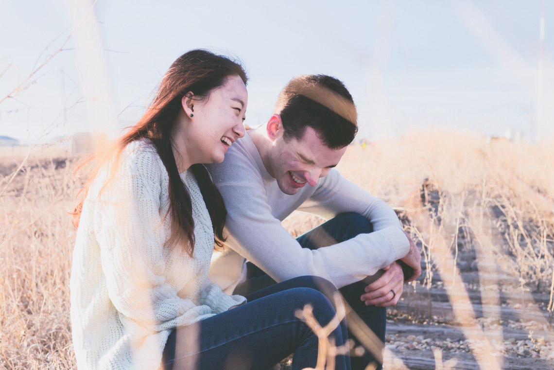 asian couple dating